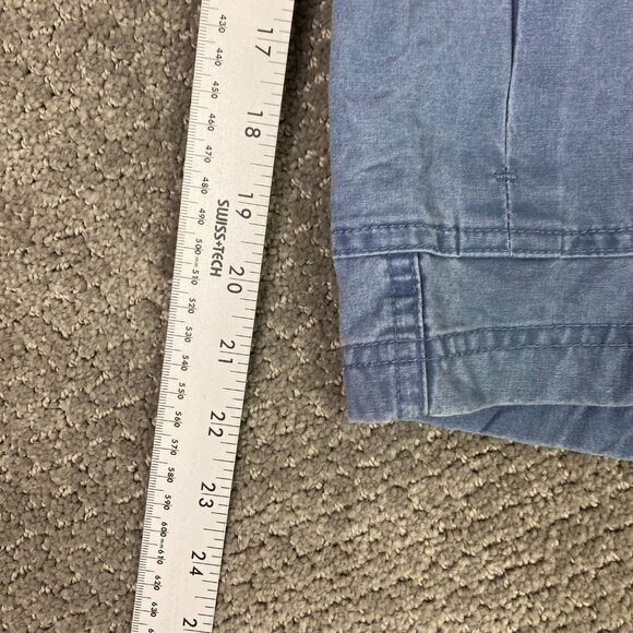 LL Bean Tropic Weight Cargo Shorts Men's 36 Blue 10" Comfort Waist Utility - Picture 12 of 13